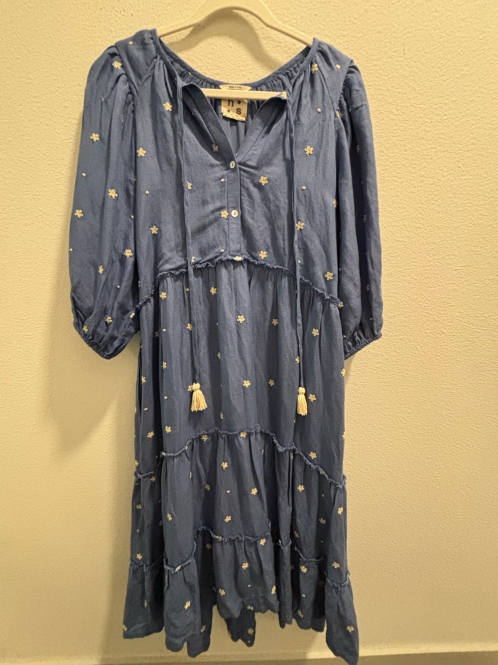 Harper Sage Secret Garden Dress in Colbalt, size M - Picture 4 of 11